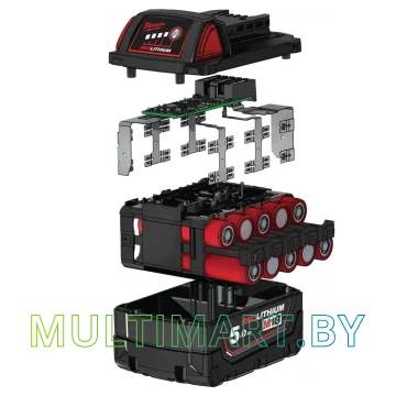 Аккумулятор Milwaukee M18 B5 4932430483 (18В/5 Ач) картинка 3